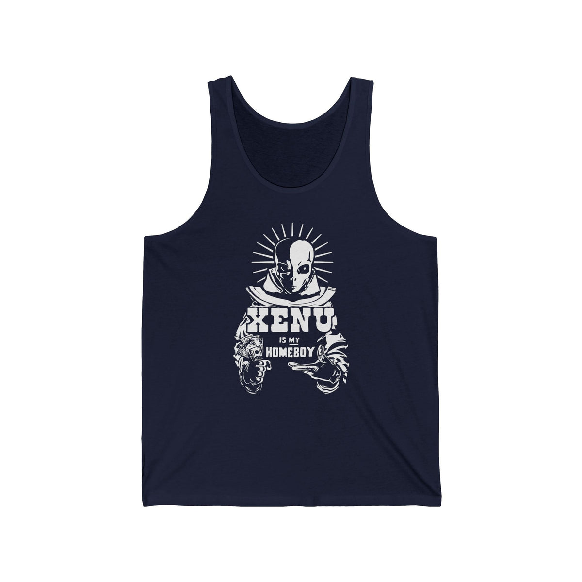 Xenu Is My Homeboy Unisex Tank - Adult & Kids T-Shirts, Sweatshirts & Hoodies apparel design preview 4