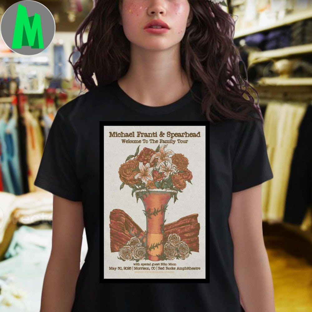 Michael Franti Spearhead Red Rocks Amphitheatre 2025 - Adult & Kids T-Shirts, Sweatshirts & Hoodies apparel design preview 4