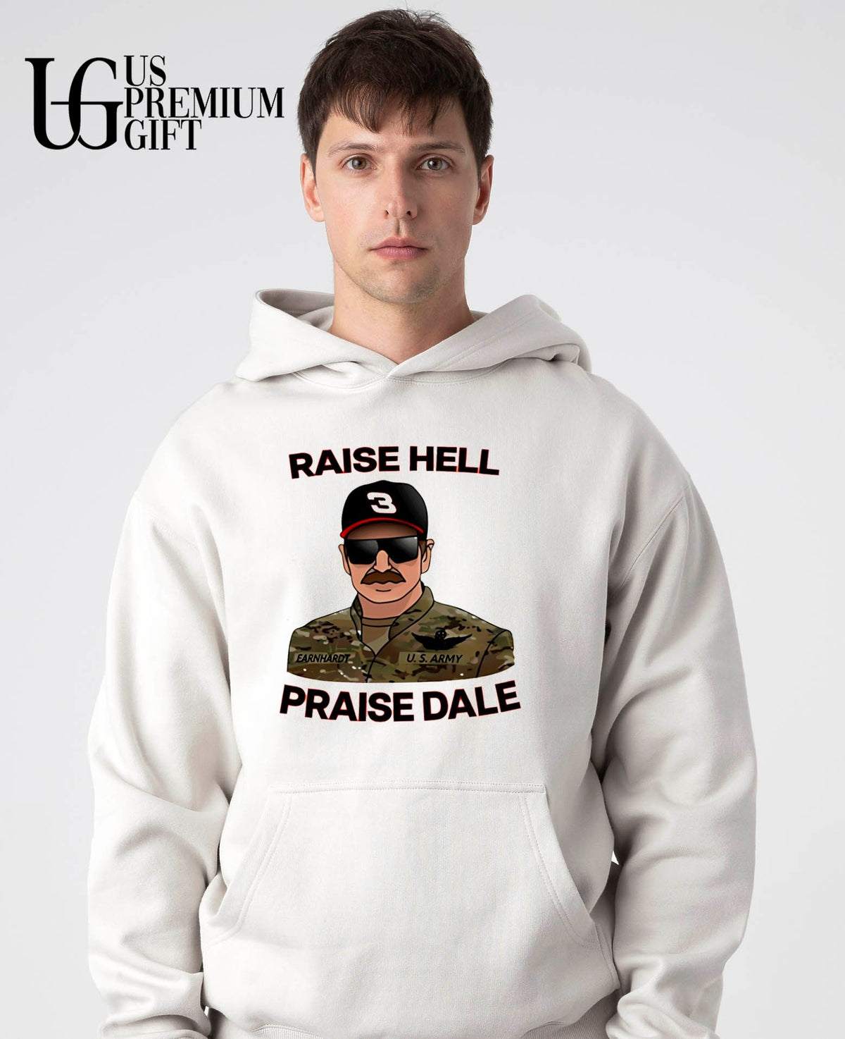 Raise Hell Praise Dale Earnhardt - Adult & Kids T-Shirts, Sweatshirts & Hoodies apparel design preview 5