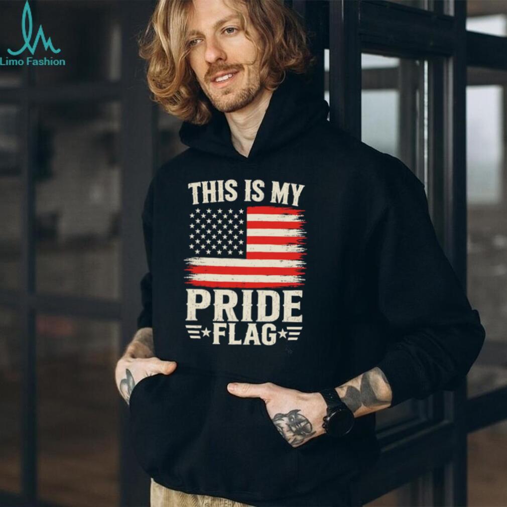 This Is My Pride Flag Patriotic American Vintage - Adult & Kids T-Shirts, Sweatshirts & Hoodies apparel design preview 5