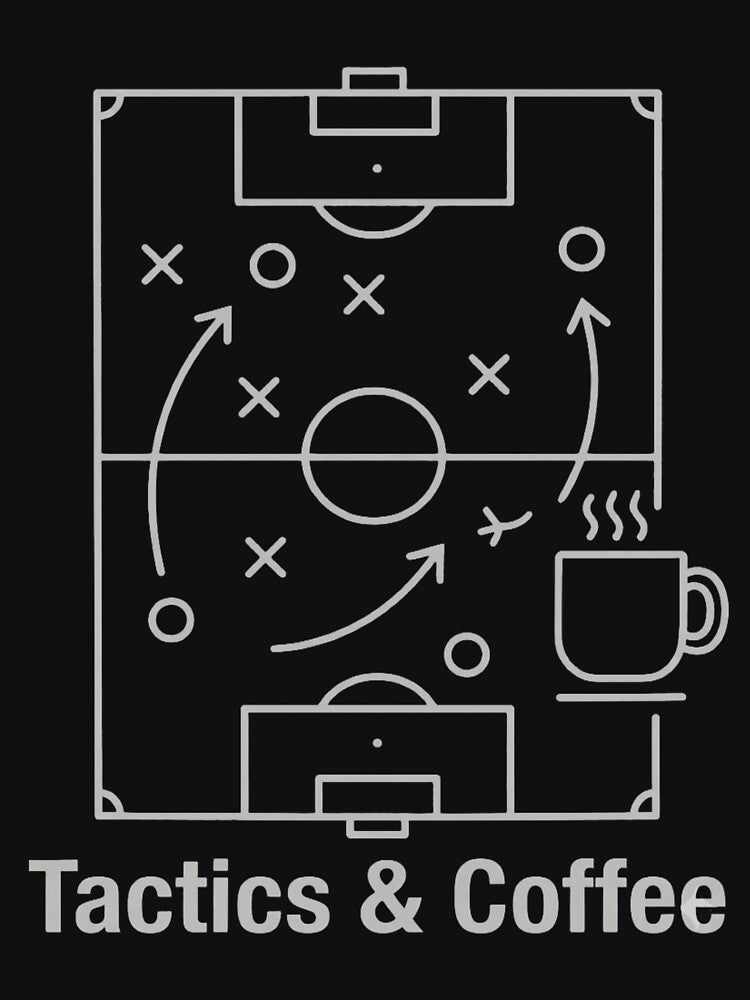 Tactics Coffee Funny Soccer Coach Playbook by - Adult & Kids T-Shirts, Sweatshirts & Hoodies apparel design preview 3