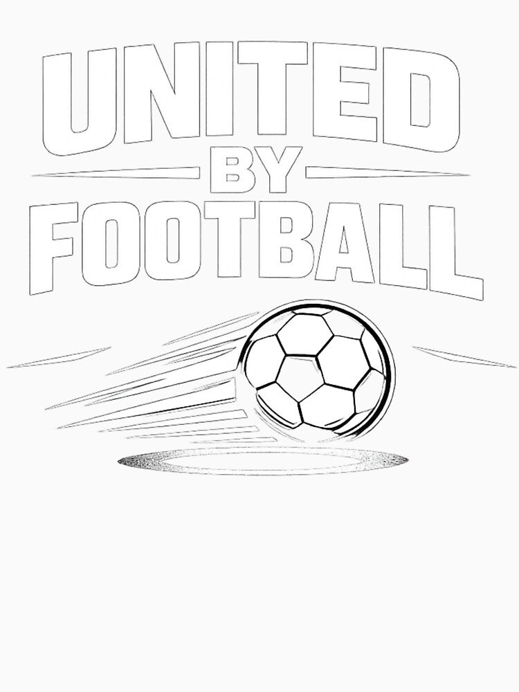 United By Football Fan Black Signal - Adult & Kids T-Shirts, Sweatshirts & Hoodies apparel design preview 3