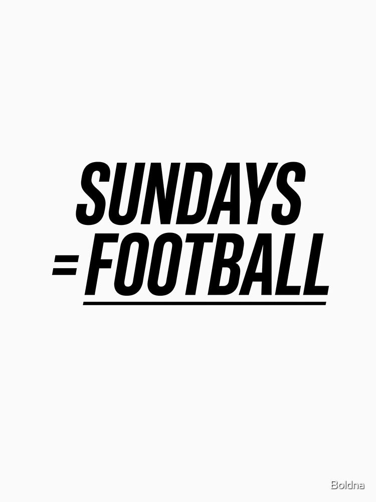 Sundays Equal Football Weekend Fan by Boldna - Adult & Kids T-Shirts, Sweatshirts & Hoodies apparel design preview 3
