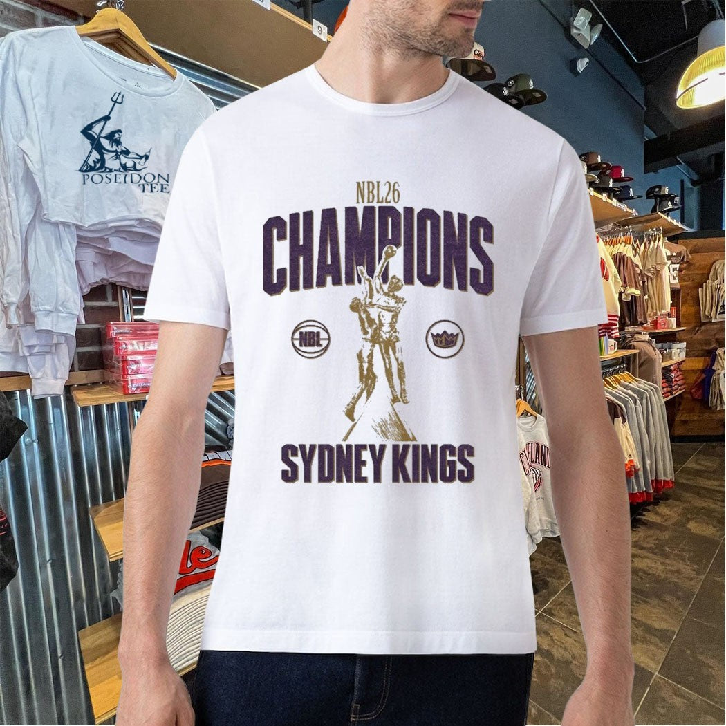 Sydney Kings NBL26 Finals Champions - Adult & Kids T-Shirts, Sweatshirts & Hoodies apparel design preview 5