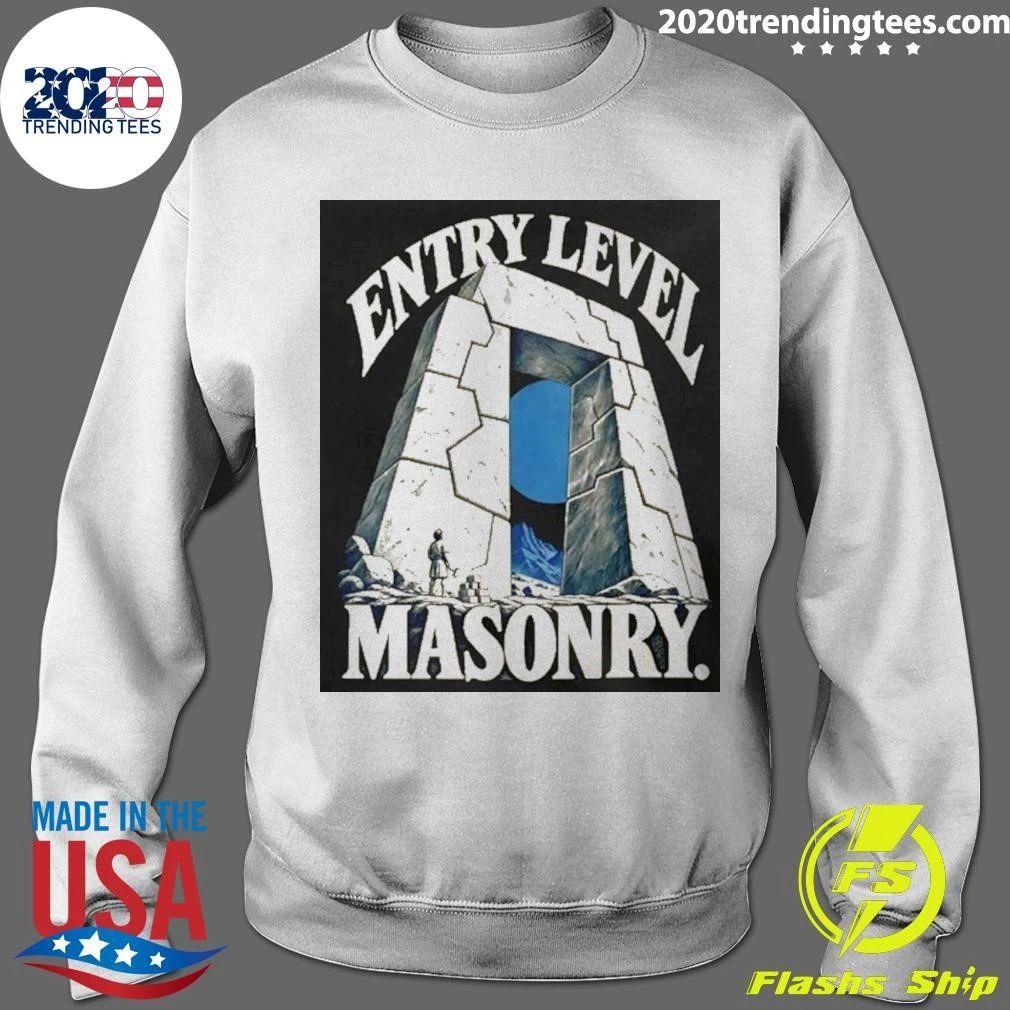 Entry Level Masonry Stonemason Construction - Adult & Kids T-Shirts, Sweatshirts & Hoodies apparel design preview 5