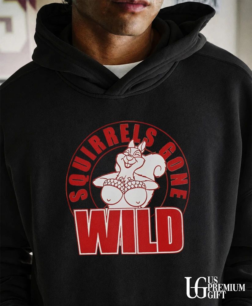 Squirrels Gone Wild - Adult & Kids T-Shirts, Sweatshirts & Hoodies apparel design preview 5