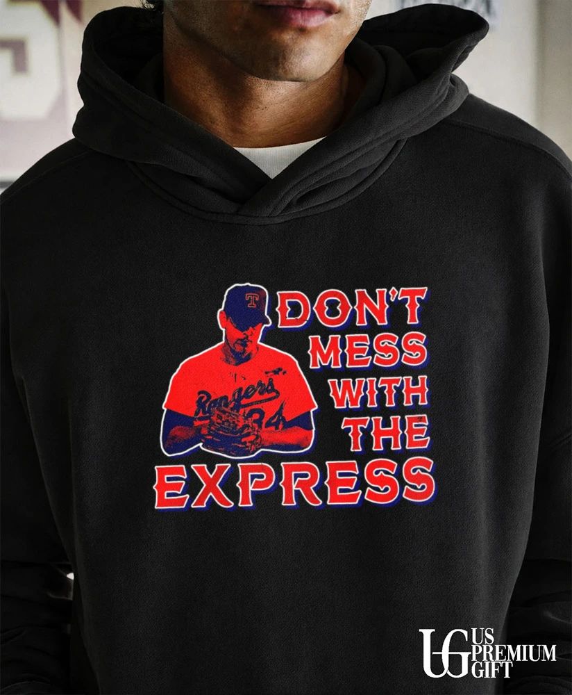 Nolan Ryan Texas Rangers Don't Mess With The Express - Adult & Kids T-Shirts, Sweatshirts & Hoodies apparel design preview 5