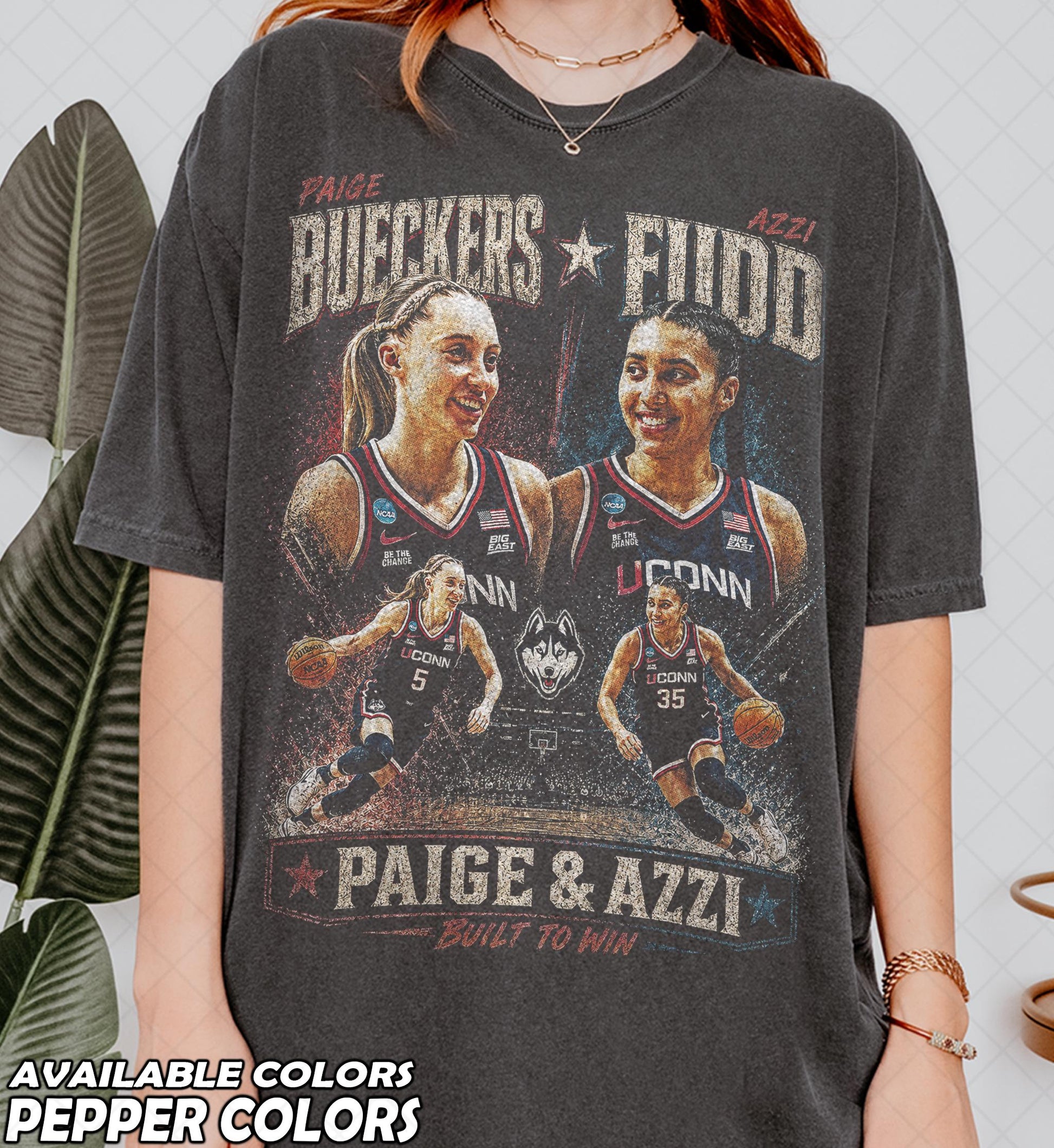 Limited Comfort Colors Paige Bueckers Azzi Fudd Basketball Fan Man - T-Shirt, Sweatshirt, Hoodie