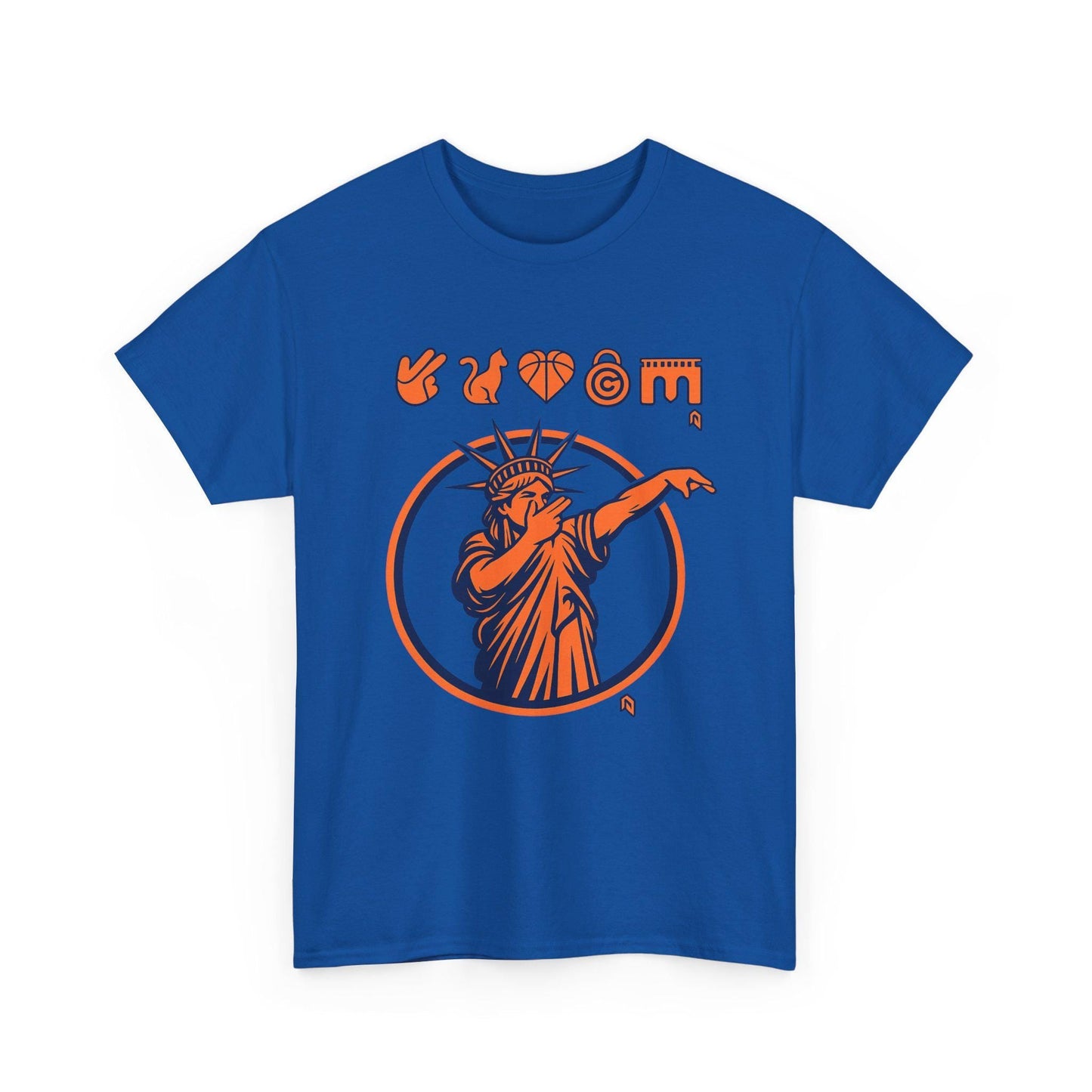 Statue Liberty Dabbing Tee Nyc Liberty Orange Navy Circle Sports Nyc Basketball - T-Shirt, Sweatshirt, Hoodie