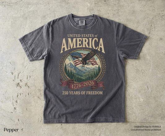 America 250th Anniversary 90s Comfort Colors Y2k Oversized Patriotic Usa Streetwear - T-Shirt, Sweatshirt, Hoodie