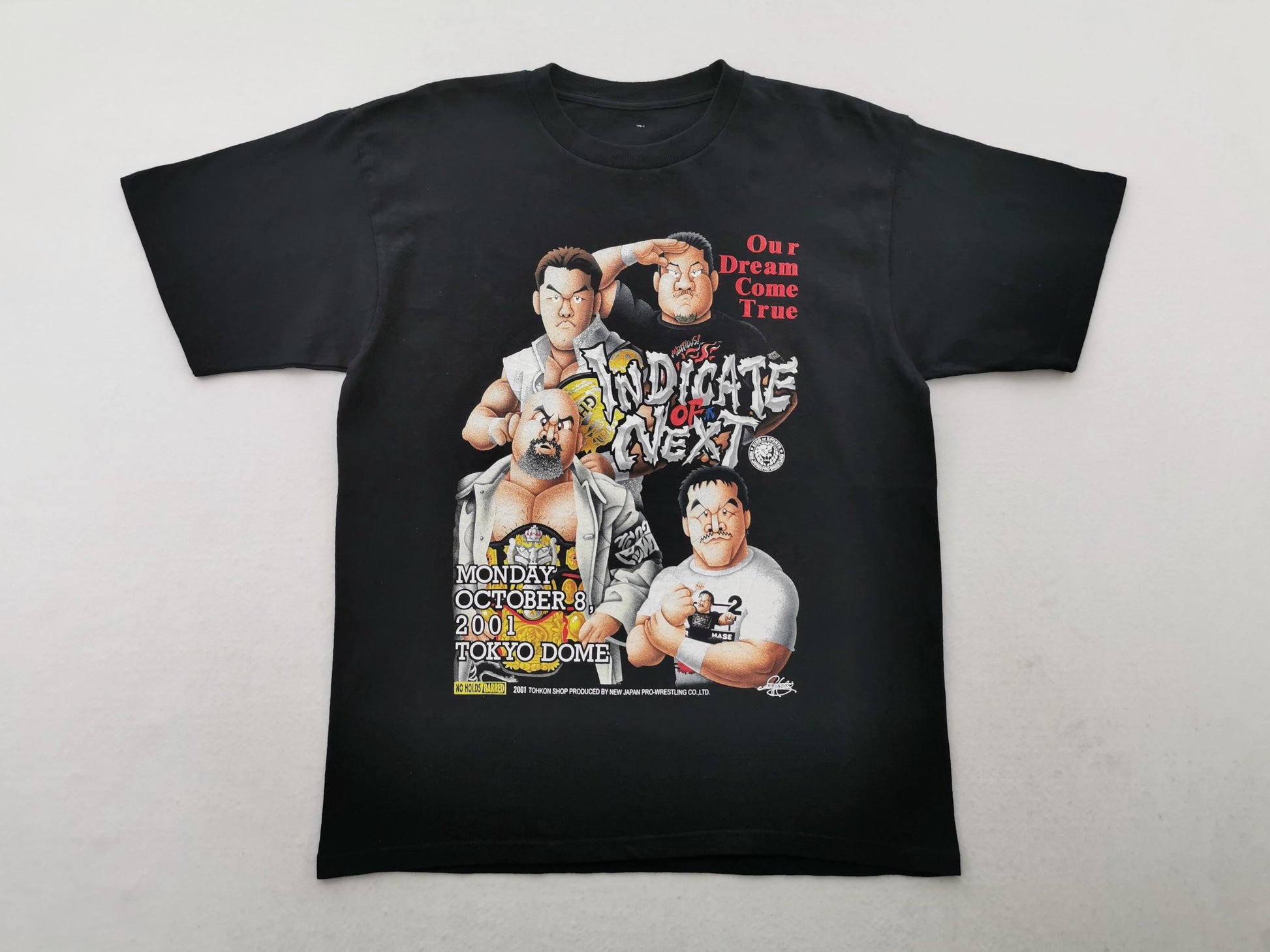Japan Pro Wrestling Vintage Njpw Indicate Next Tokyo Dome Sakai Tee Size - T-Shirt, Sweatshirt, Hoodie