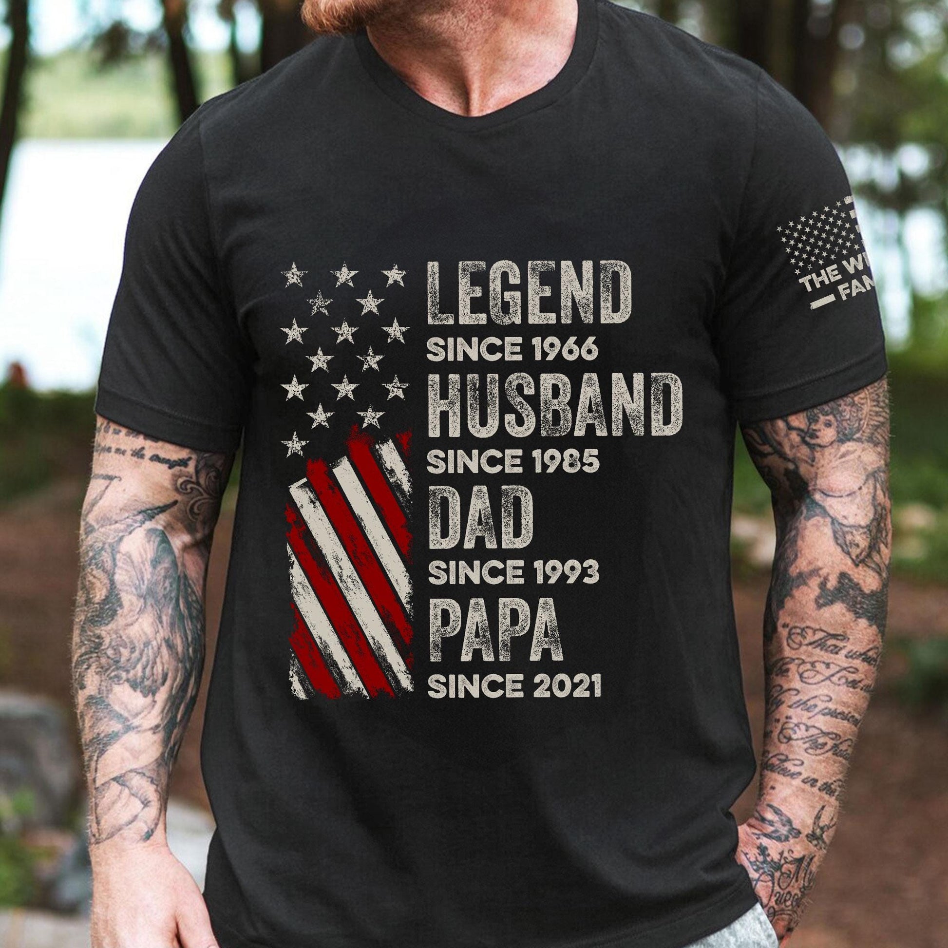 Personalized Legend Husband Dad Grandpa Custom Family Name July 4th Dad Dad America Father'S Day Dad - T-Shirt, Sweatshirt, Hoodie