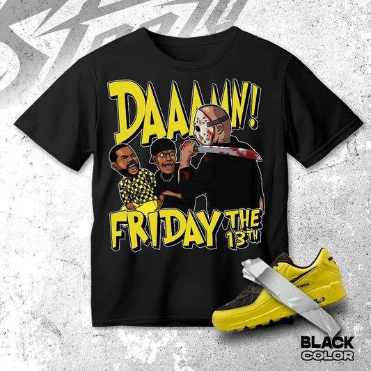 Am 90 Laser 90 Zest Black Fire Red 2026 Match Air Max 90 Laser Sneaker Match Am90 Laser Sneakerhead Daaamn Friday - T-Shirt, Sweatshirt, Hoodie