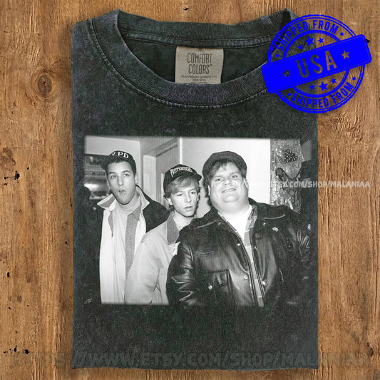 Adam Sandler Chris Farley David Spade 90s Saturday Night Live Vintage Comfort Colors Washed Tee Retro Comedy Legend - T-Shirt, Sweatshirt, Hoodie