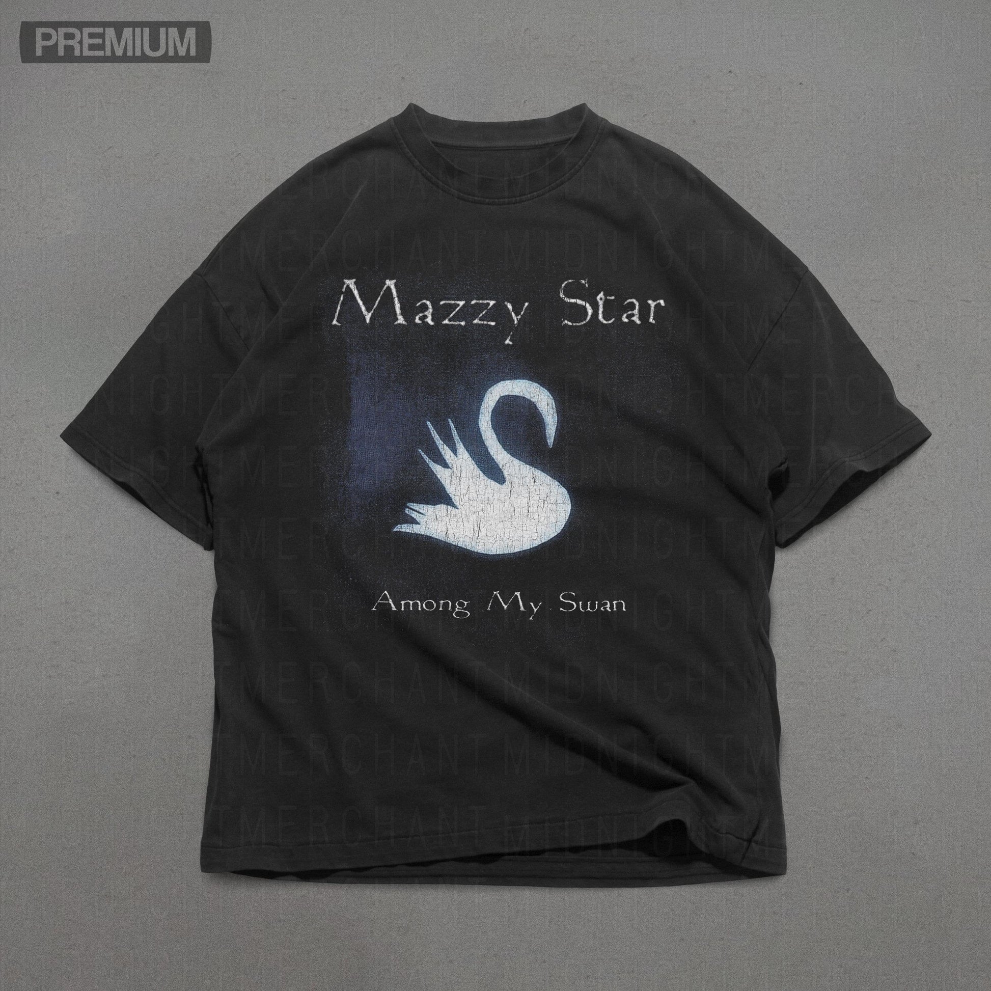 Mazzy Star Among Swan Comfort Colors Mazzy Star Baggy Band Tees 90s Band - T-Shirt, Sweatshirt, Hoodie