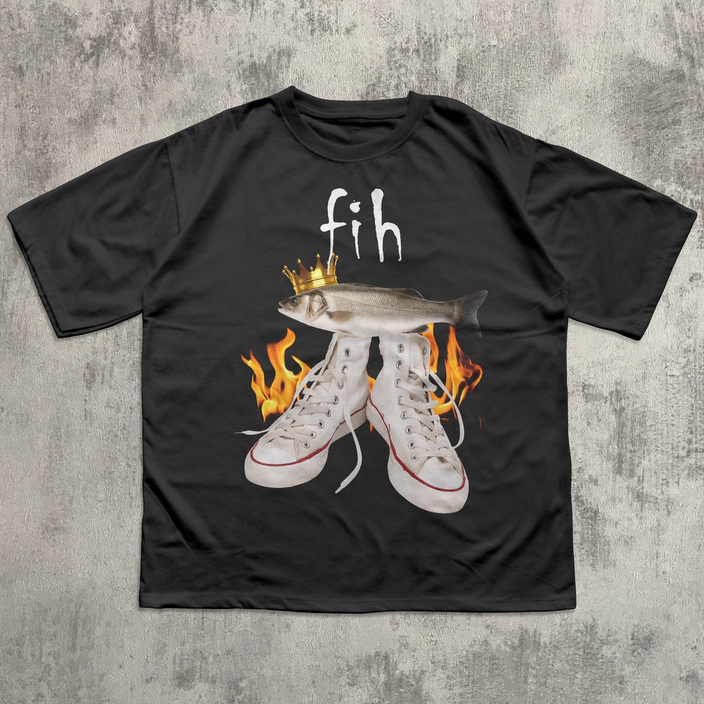 Fih Meme Fish Unhinged Clothes Ironic Tees Stupid Weird Tee Brainro Silly Cringy - T-Shirt, Sweatshirt, Hoodie