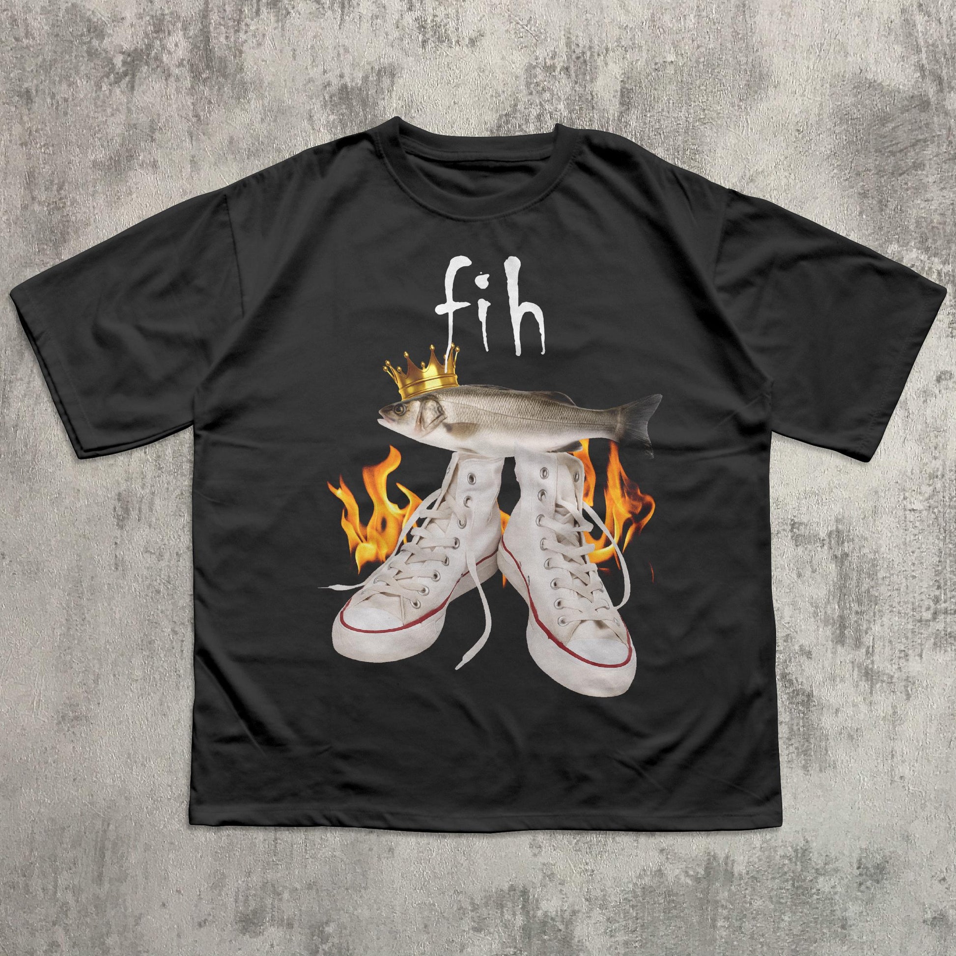 Fih Meme Fish Unhinged Clothes Ironic Tees Stupid Weird Tee Brainro Silly Cringy - T-Shirt, Sweatshirt, Hoodie