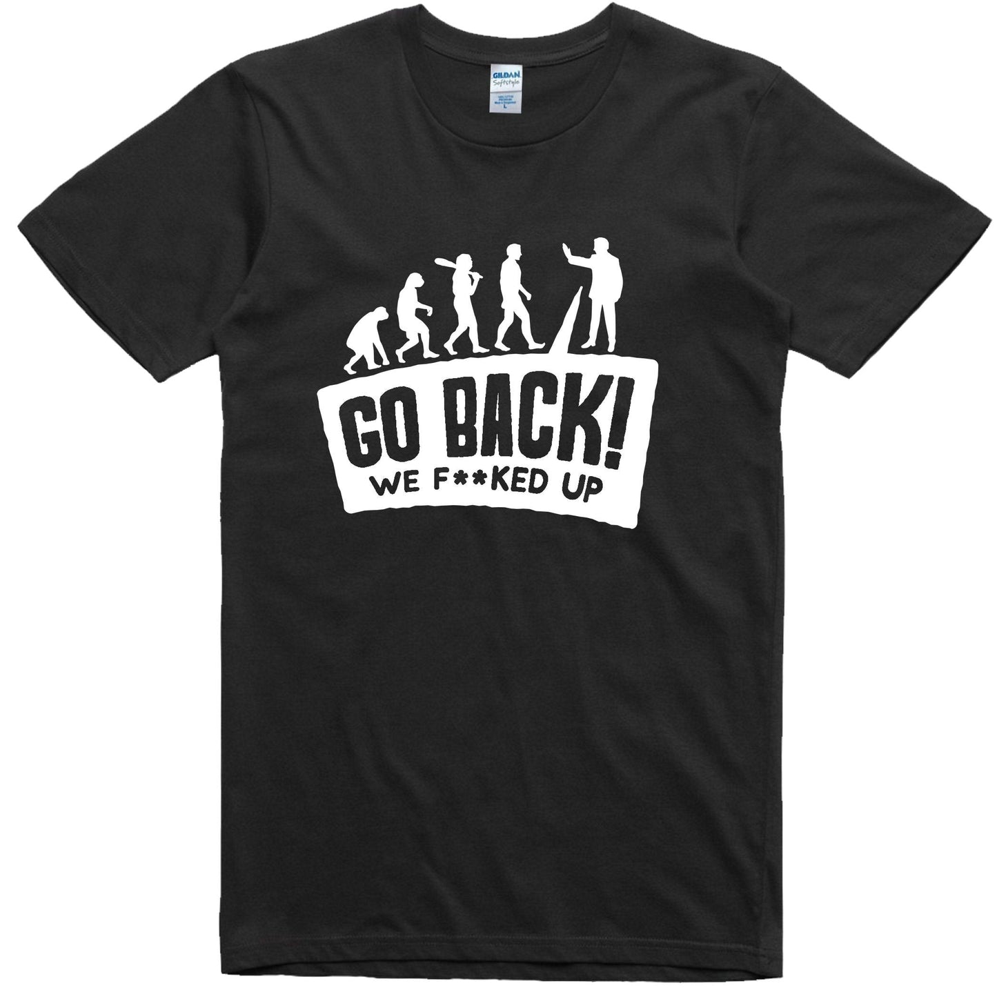 Evolution Go Back Regular Fit 100 Tee Unisex T-shirt, Sweatshirt, Hoodie - T-Shirt, Sweatshirt, Hoodie