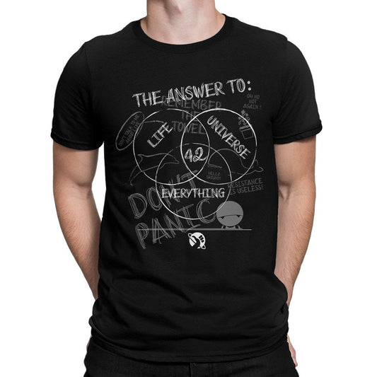 Answer Life 42 Hitchhiker'S Guide Galaxy 100 Tee Yw-313 - T-Shirt, Sweatshirt, Hoodie