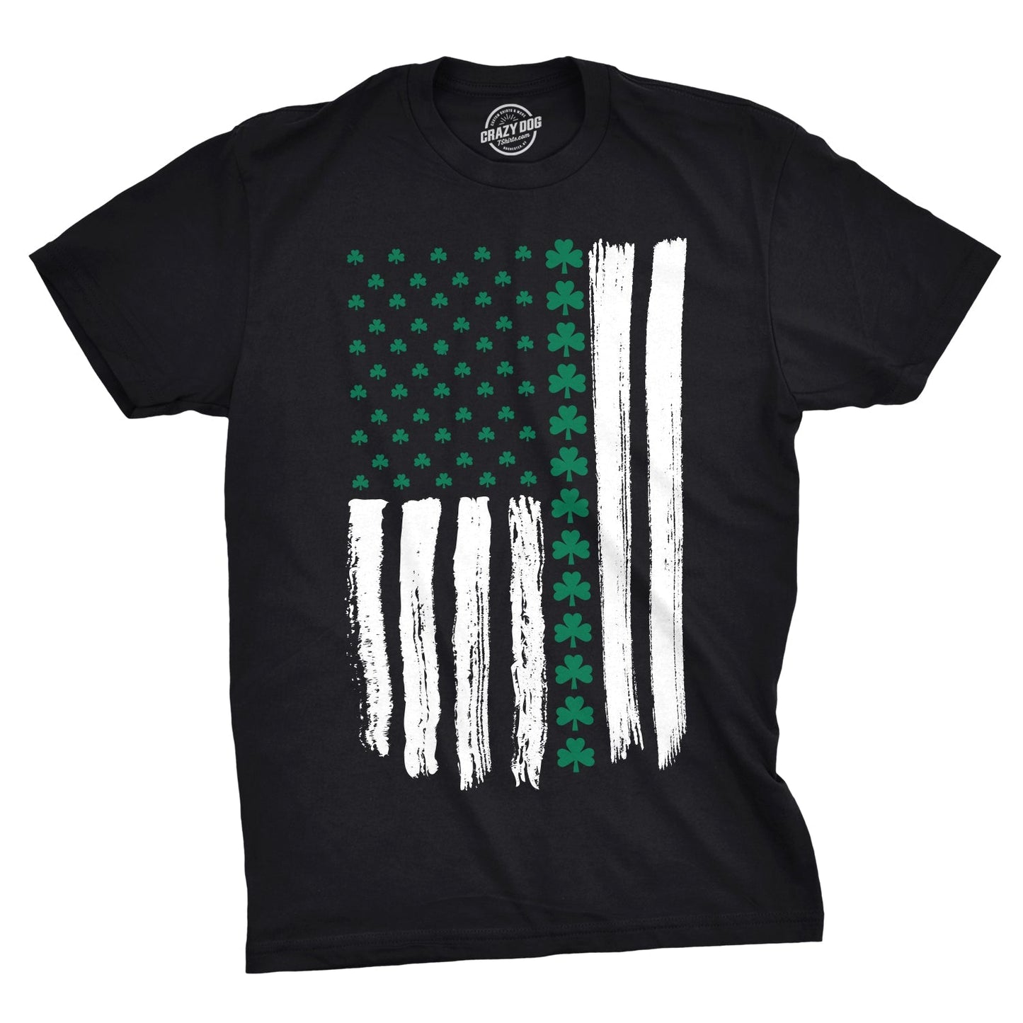 Shamrock American Flag Men's T Shirt - T-Shirt, Sweatshirt, Hoodie