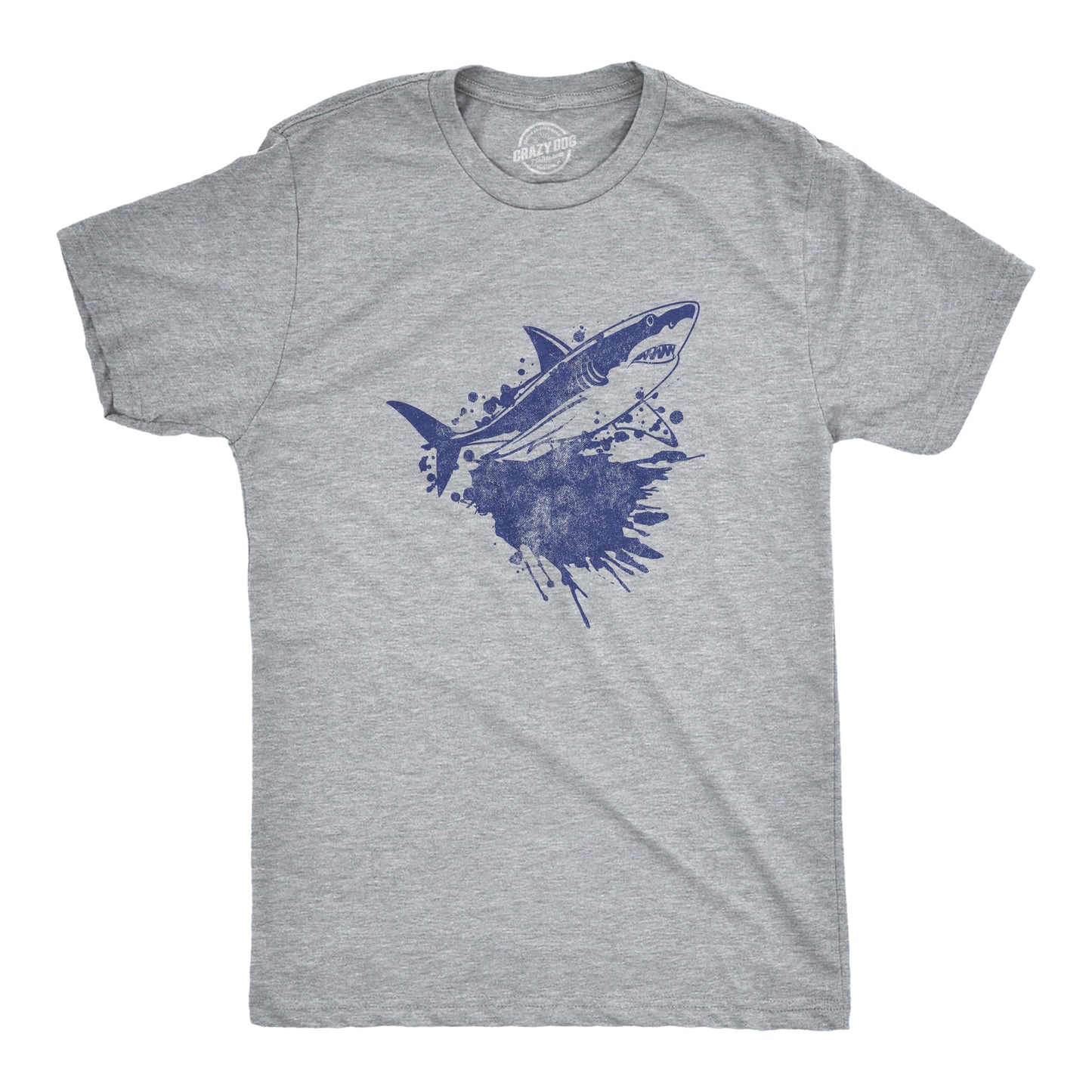 Shark Ink Splatter Men's T Shirt - T-Shirt, Sweatshirt, Hoodie