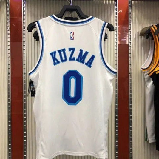 0 kuzma lakers crenshaw jersey white Style 2 Basketball Jersey basketball jersey product view 1
