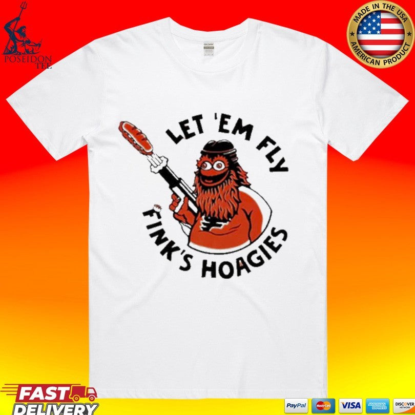 Let Em Fly Finks Hoagies T-shirt Unisex T-shirt, Sweatshirt, Hoodie, Long Sleeve Tee - T-Shirt, Sweatshirt, Hoodie