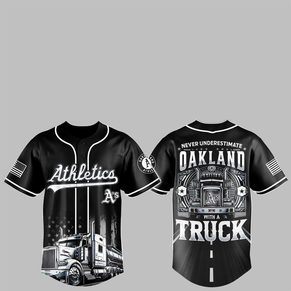 2025 Athletics Nation Truck Driver Appreciation Week Jersey baseball jersey product view 1