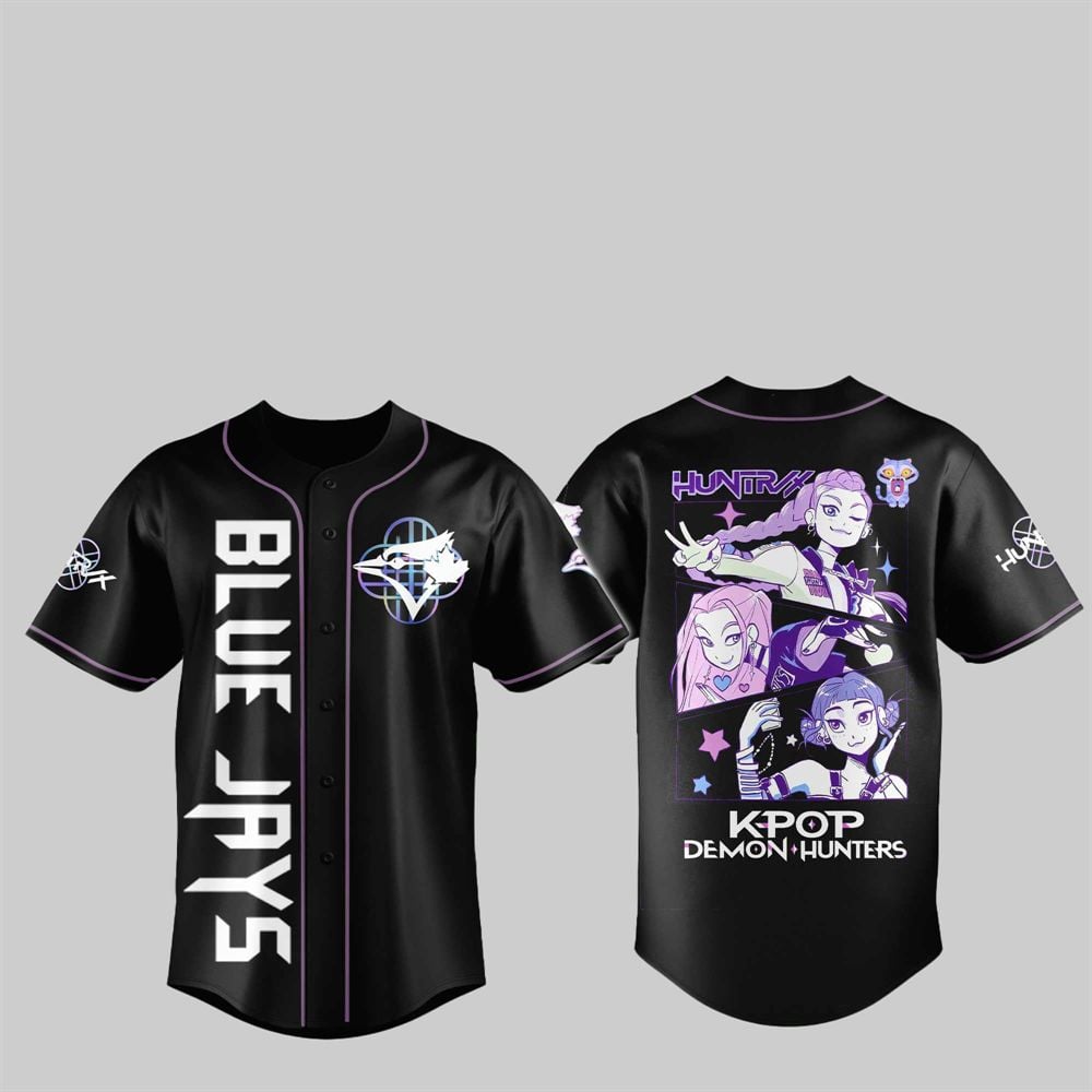 2025 Blue Jays KPop Demon Hunters Jersey - Grishko.com baseball jersey product view 1