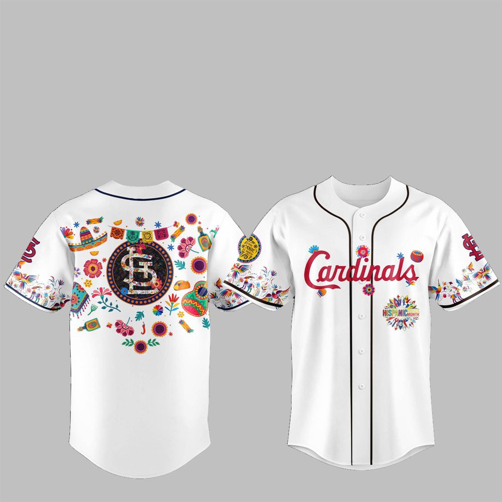 2025 Cardinals National Hispanic Heritage Month Jersey - Grishko.com sports jersey product view 1