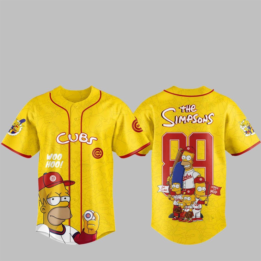 2025 Cubs The Simpsons Jersey - Grishko.com baseball jersey product view 1