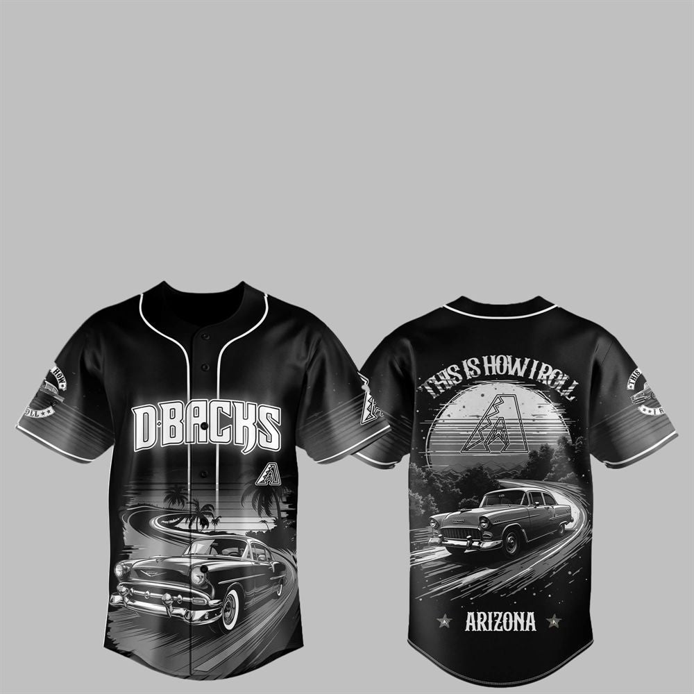 2025 Diamondbacks Classic Car Pride Jersey - Grishko.com baseball jersey product view 1