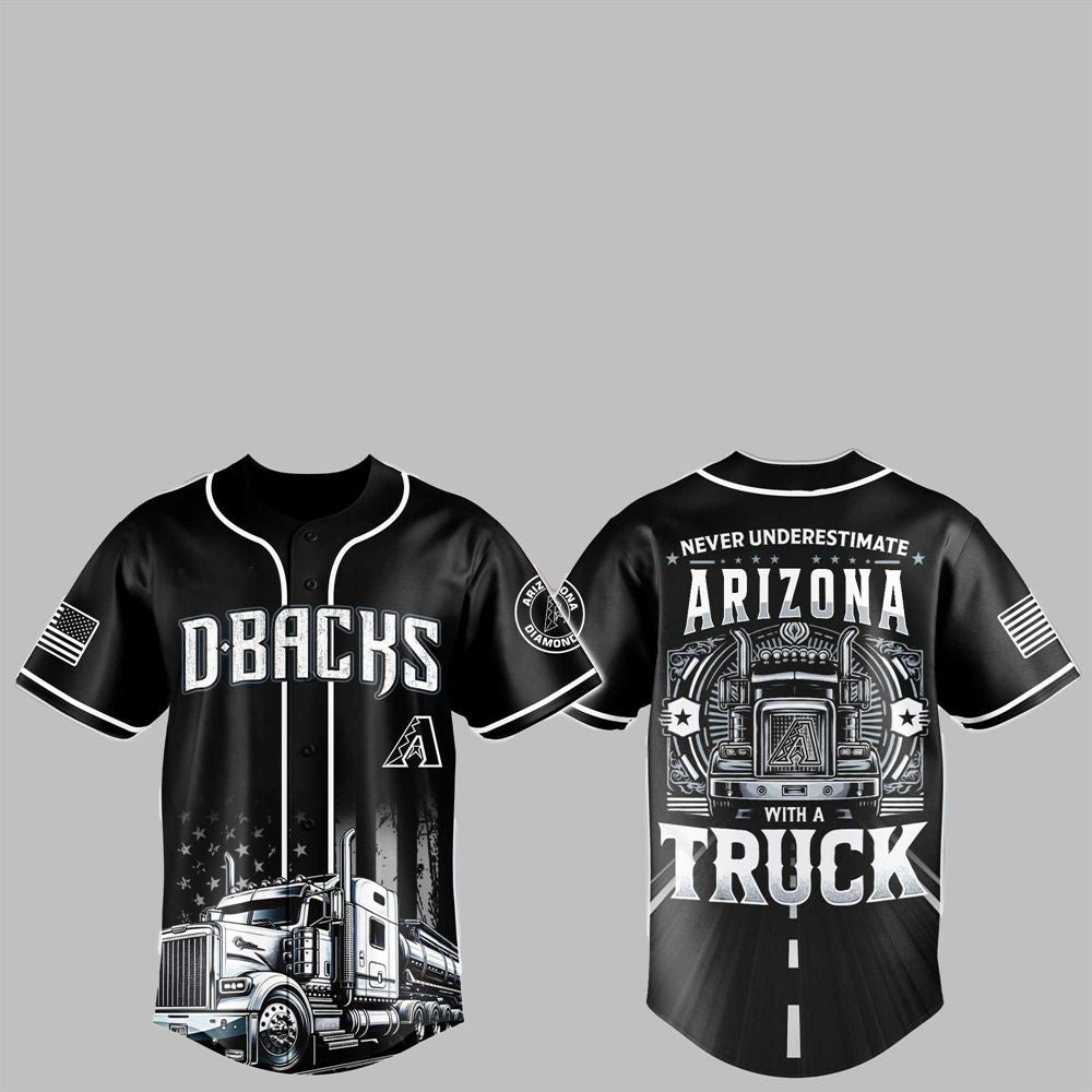 2025 Diamondbacks Nation Truck Driver Appreciation Week Jersey - Grishko.com baseball jersey product view 1