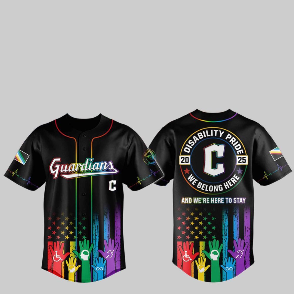 2025 Guardians Pride Month Baseball Jersey - Grishko.com baseball jersey product view 1