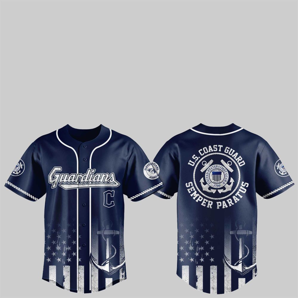 2025 Guardians US Coast Guard Semper Paratus Jersey - Grishko.com baseball jersey product view 1