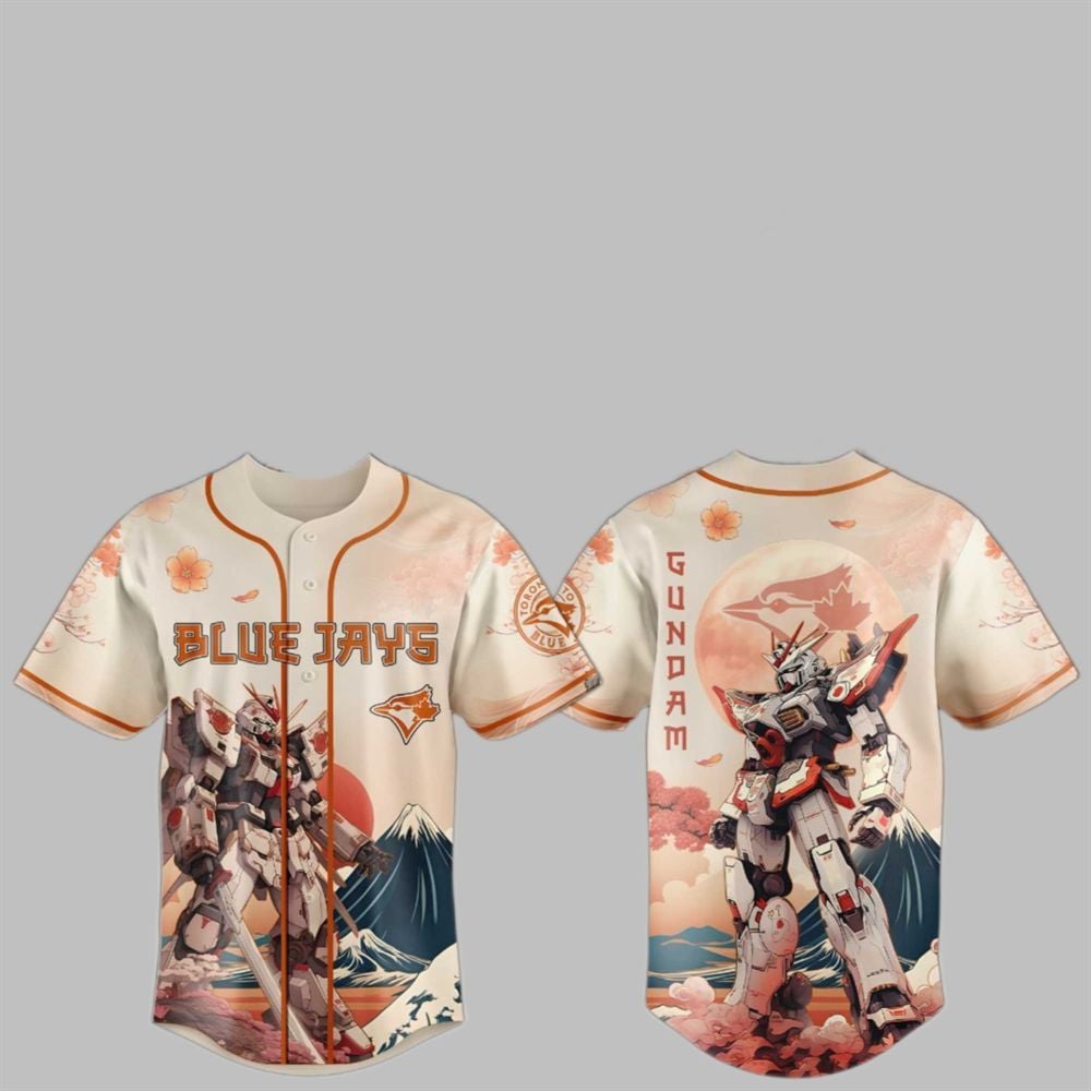 2025 Gundam Blue Jays Japan Jersey - Grishko.com baseball jersey product view 1