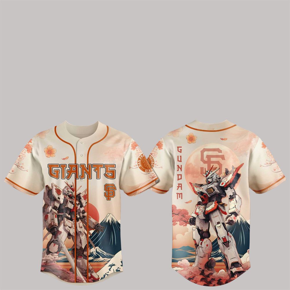 2025 Gundam SF Giants Japan Jersey - Grishko.com sports jersey product view 1