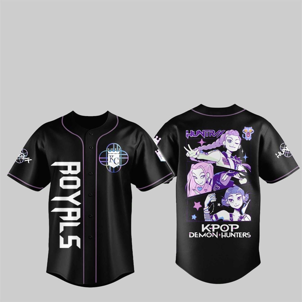 2025 KC Royals KPop Demon Hunters Jersey - Grishko.com baseball jersey product view 1