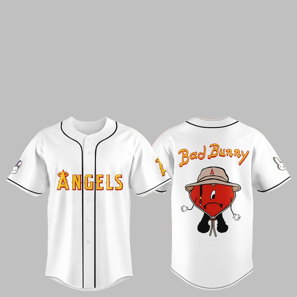 2025 LA Angels Bad Bunny Jersey - Grishko.com baseball jersey product view 1