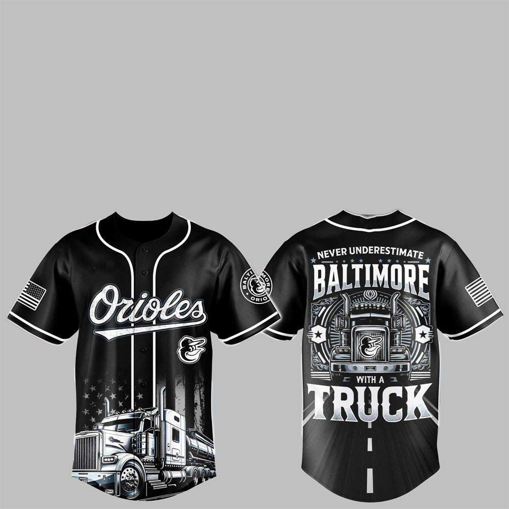 2025 Orioles Nation Truck Driver Appreciation Week Jersey baseball jersey product view 1