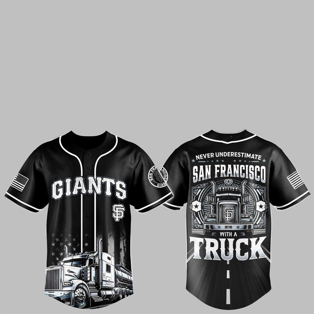 2025 SF Giants Nation Truck Driver Appreciation Week Jersey sports jersey product view 1