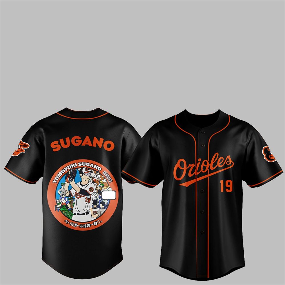 Orioles Japan Rising Stars Tomoyuki Sugano Jersey - Grishko.com baseball jersey product view 1