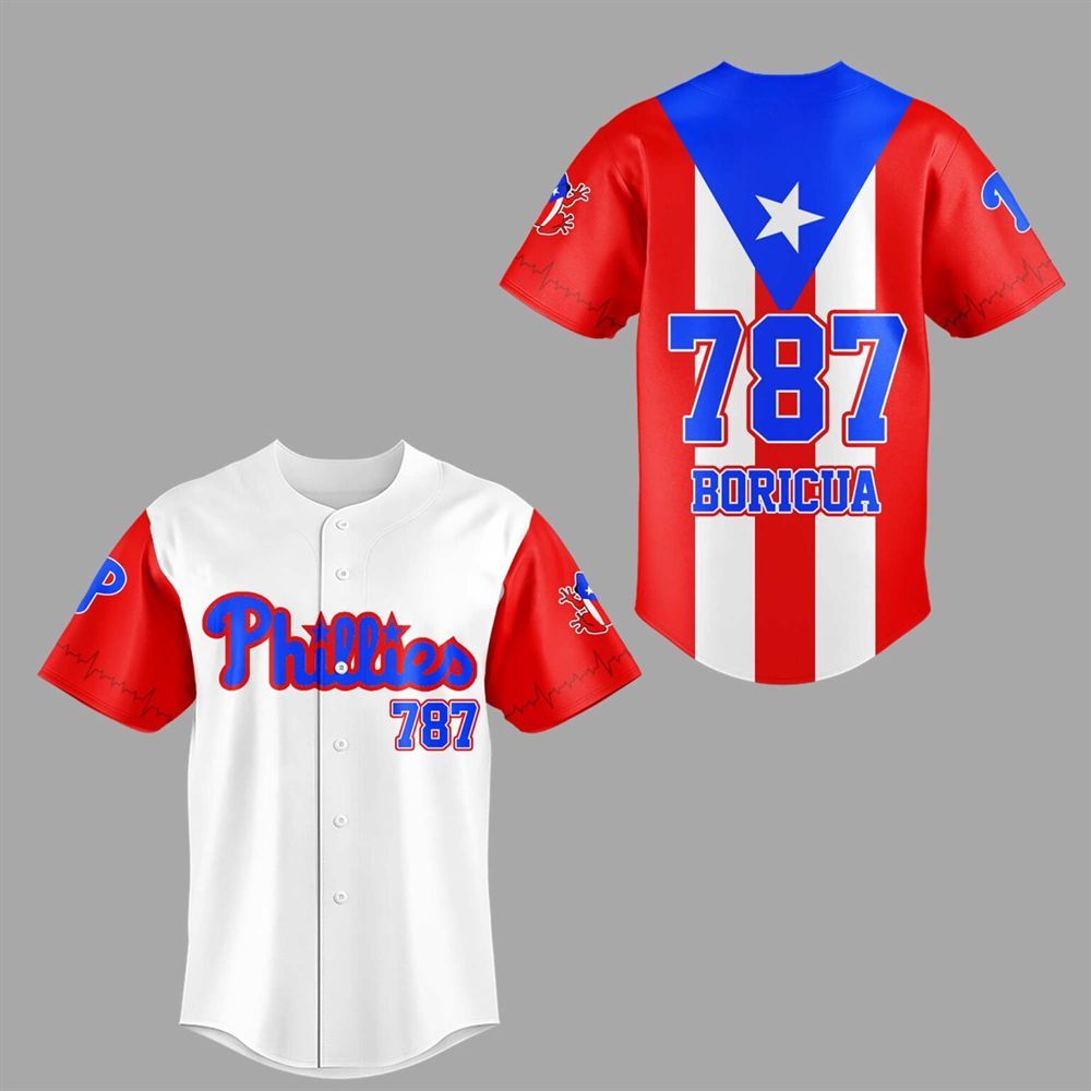 Phillies 787 Puerto Rico Night 2025 Jersey - Grishko.com baseball jersey product view 1