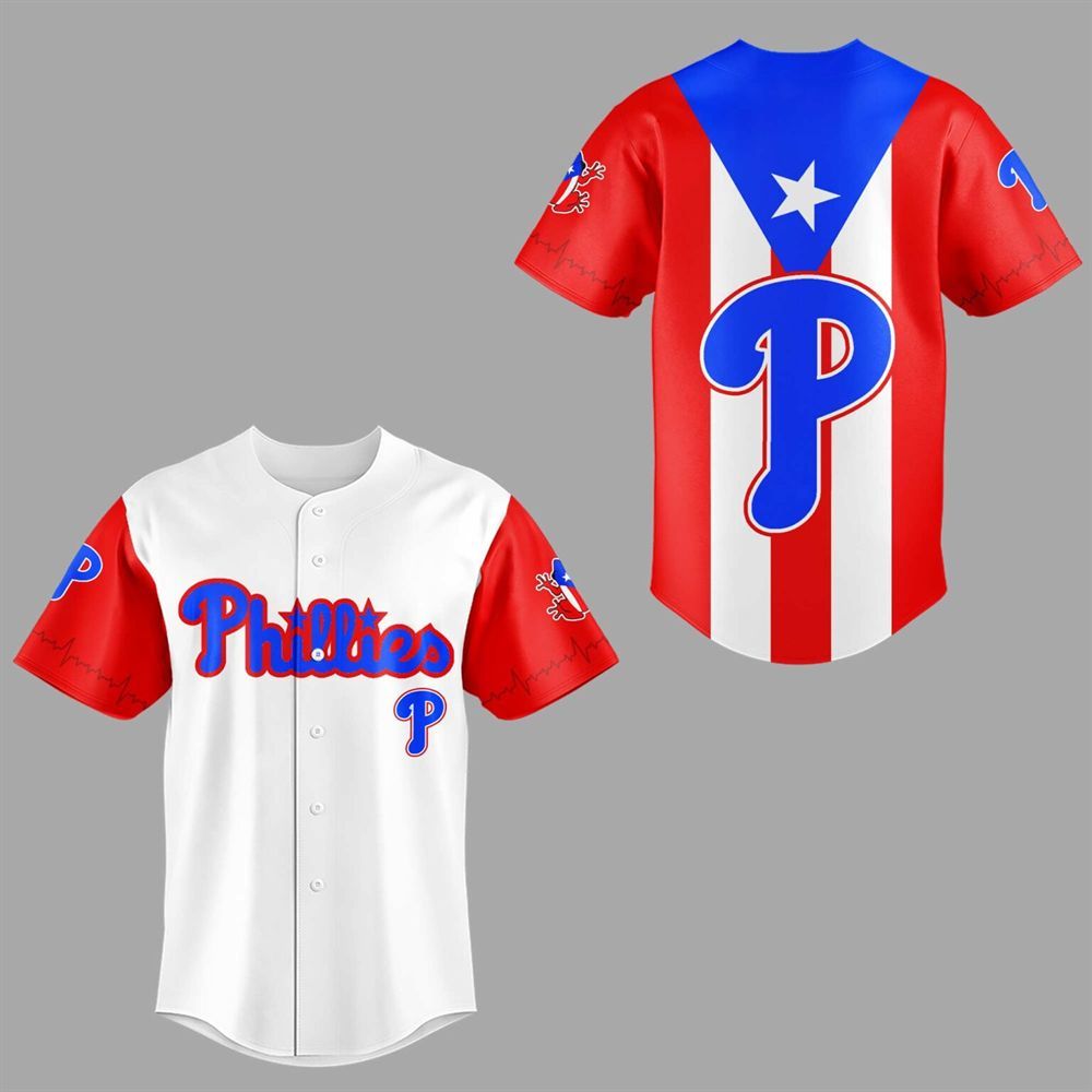 Phillies Puerto Rico Night 2025 Jersey baseball jersey product view 1