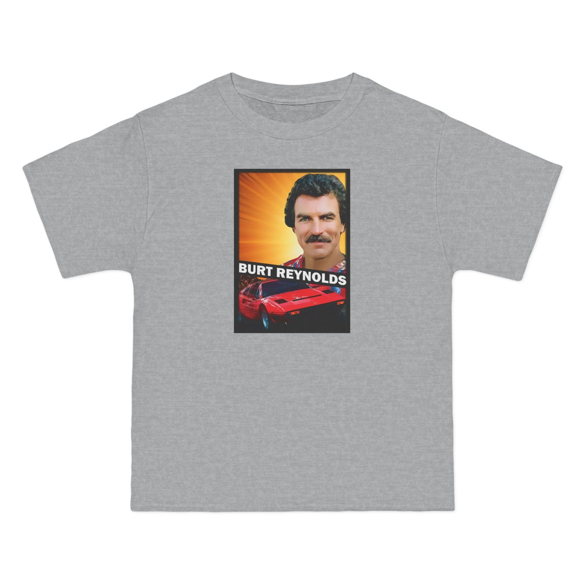 Burt Reynolds (Tom Selleck) Men's Heavyweight - Adult & Kids T-Shirts, Sweatshirts & Hoodies apparel design preview 1