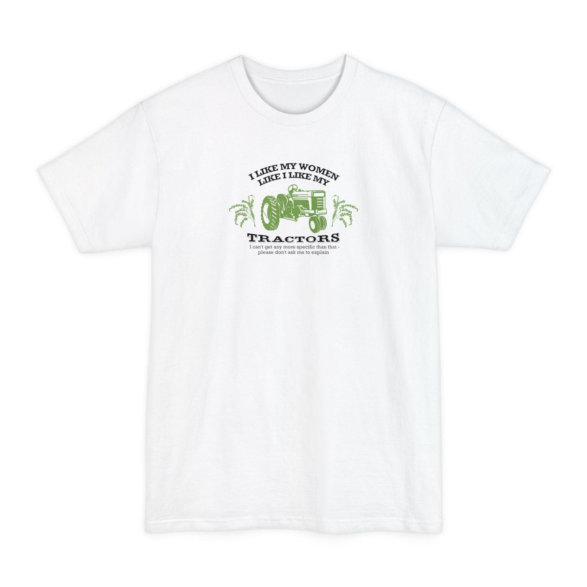 I Like My Women Tractors Men's Tall - Adult & Kids T-Shirts, Sweatshirts & Hoodies apparel design preview 2