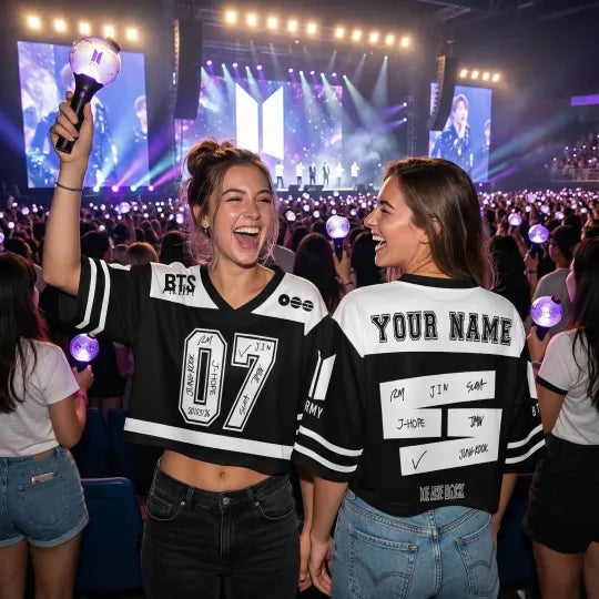 Custom BTS Crop Jersey Inspired by Arirang, Gift for Bangtan Fans sports jersey product view 1