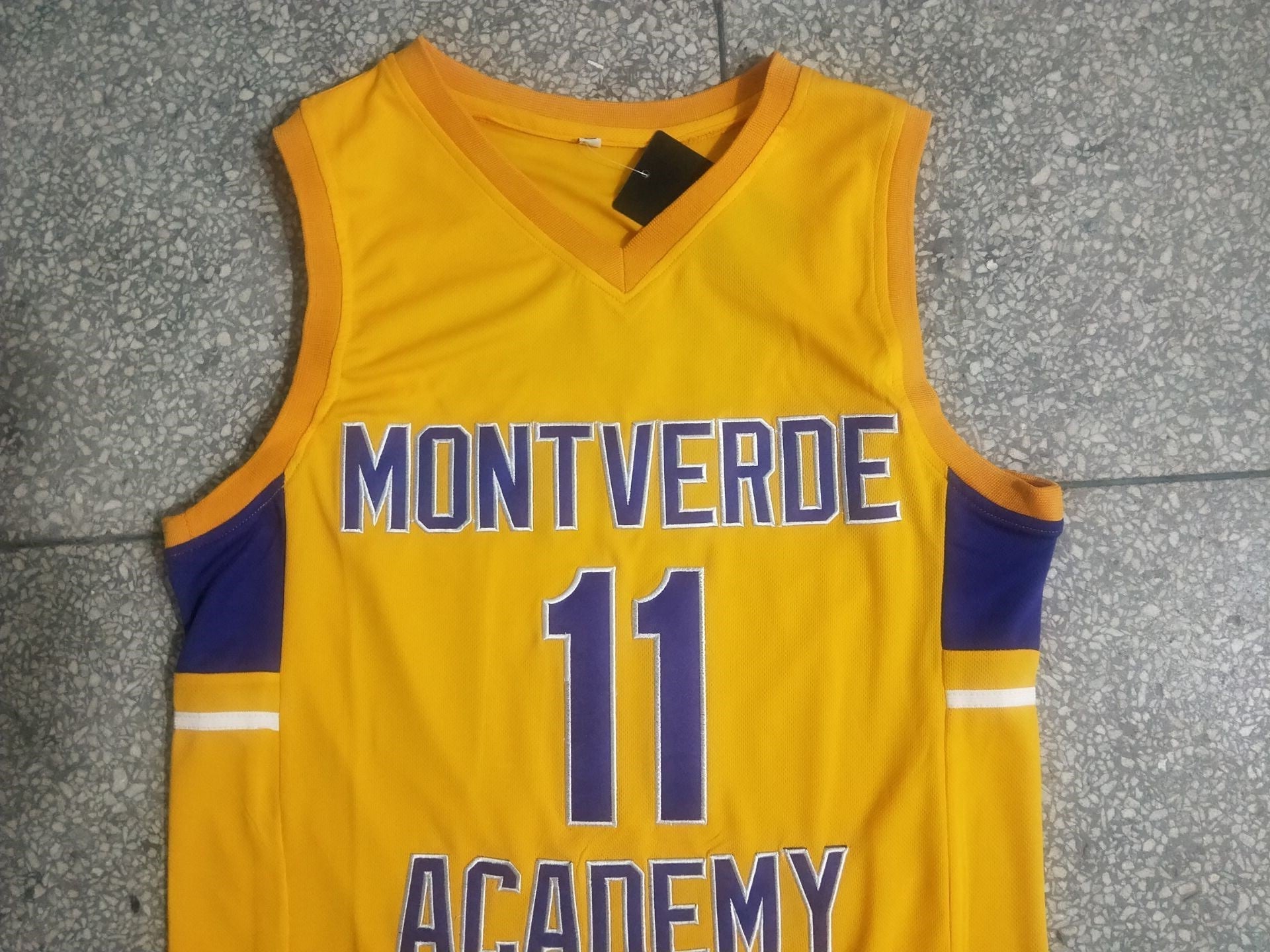 11 Harrison Barnes High School 11 # Scottie - Yellow Jersey Style 3 College Football Jersey football jersey product view 1