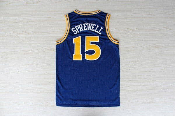 15 Latrell Sprewell Basketball Jersey basketball jersey product view 1