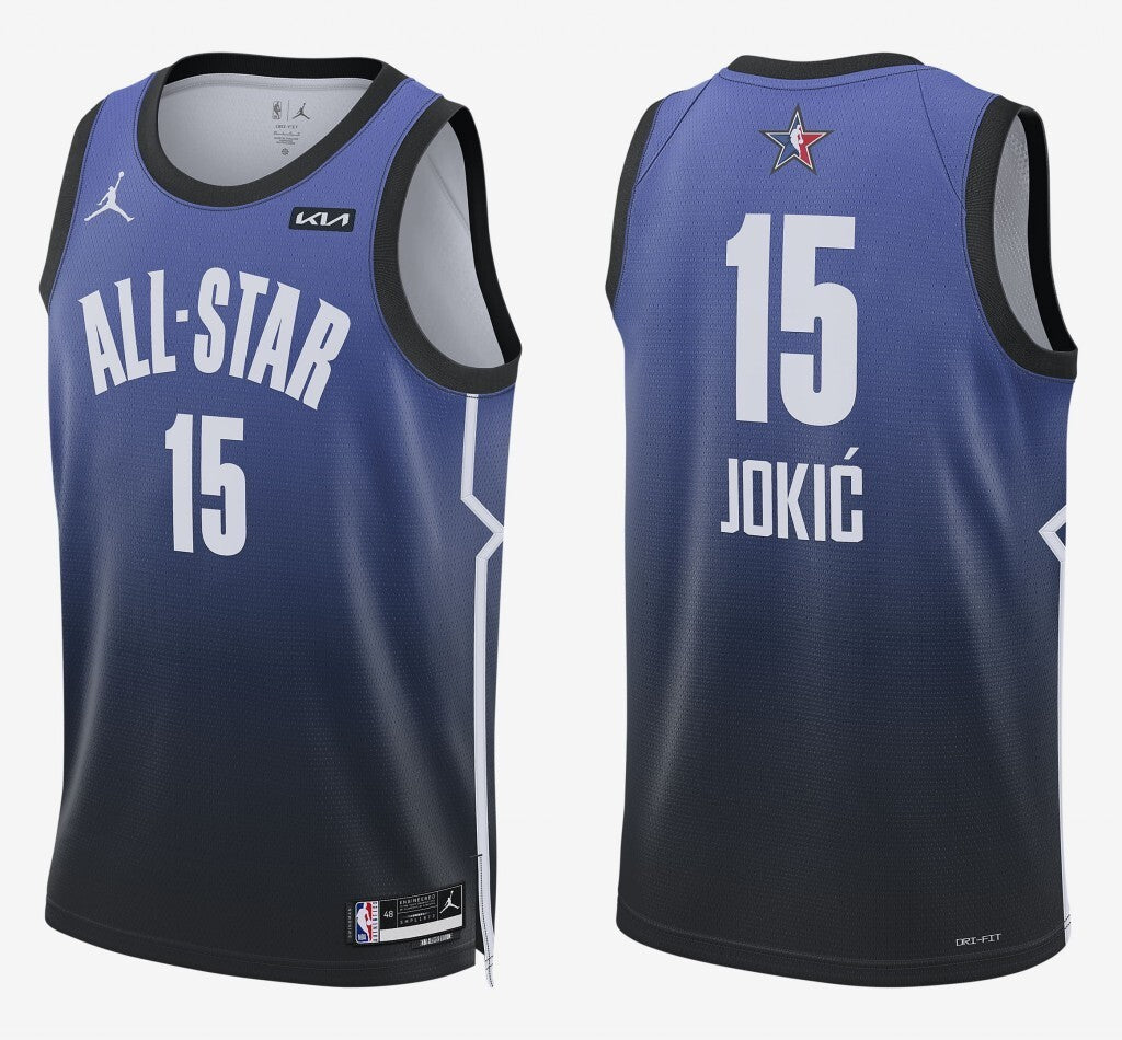 15 Nikola Jokic 2023 All-Star Edition Style 1 Basketball Jersey basketball jersey product view 1